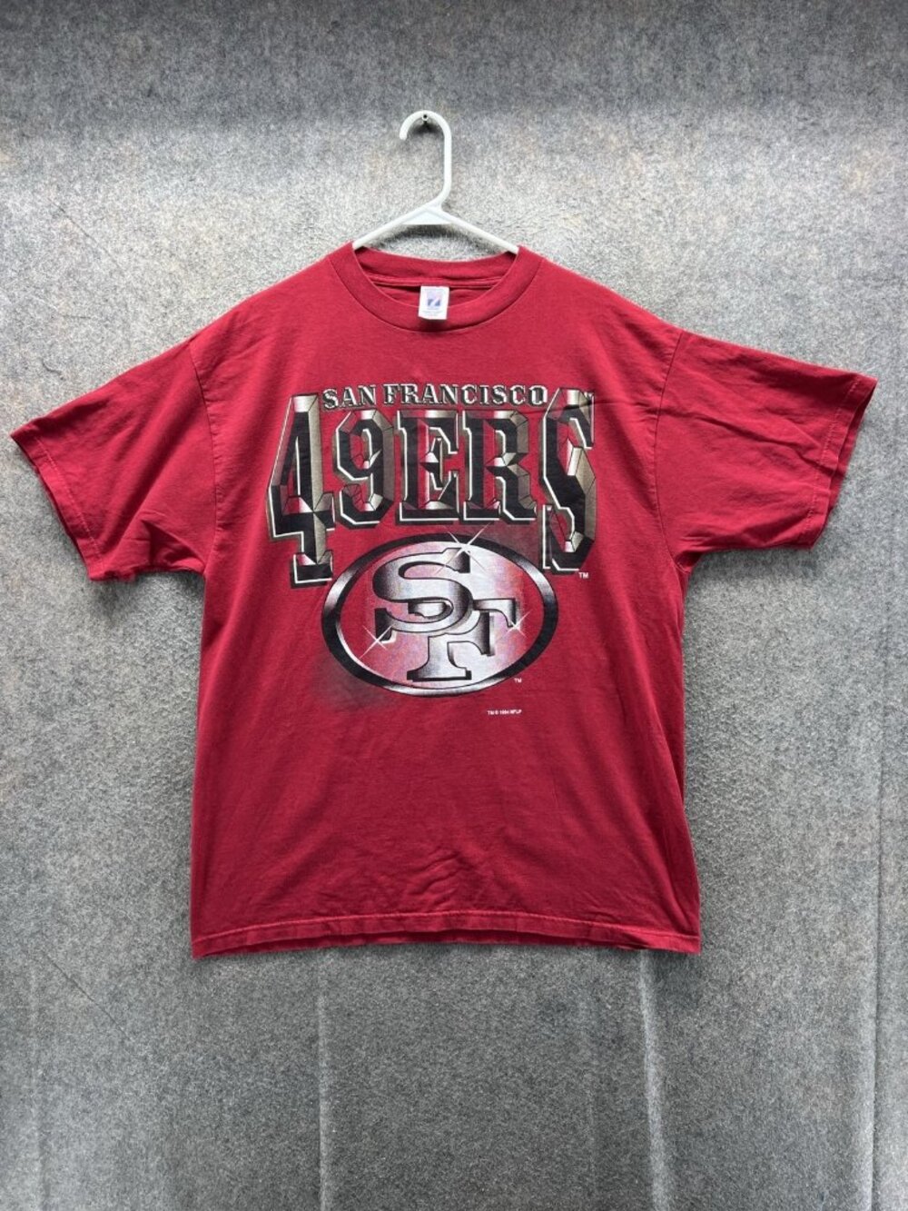 Vintage San Francisco 49ers Shirt Mens XL Red Graphic NFL Football Logo 7 Tee